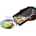 PTFE coated with fiberglass non-stick oven grill mesh with protective edges